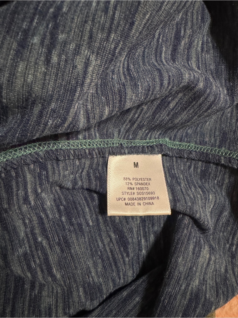 Vortex Men’s Navy Heather Quarter-Zip Pullover - Picture 4 of 4